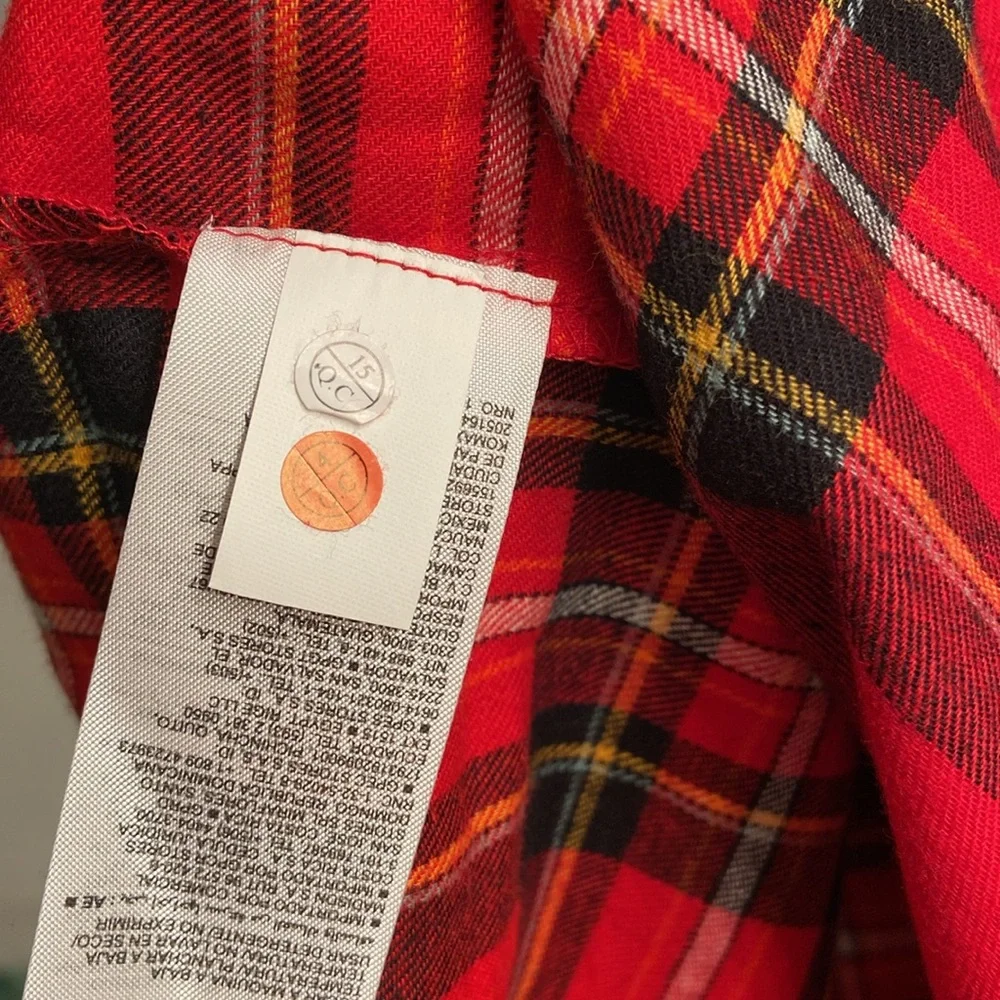Sweet long sleeve cotton plaid Holiday dress button down collar match the family